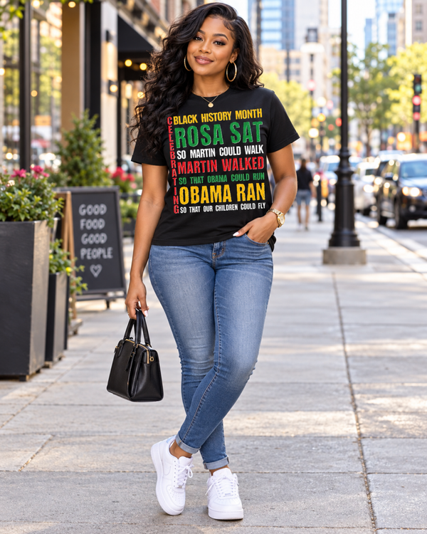 Black History Rosa Sat Obama Ran