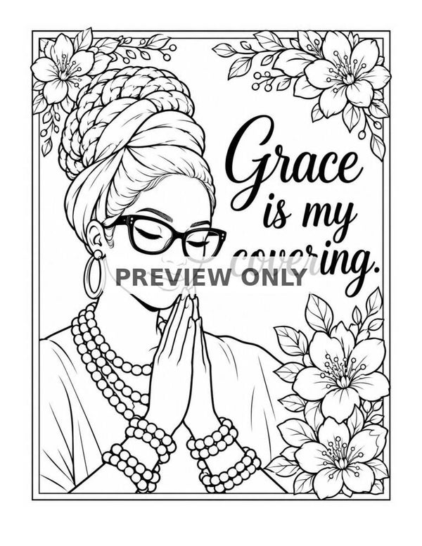 Faith Looks Good On You - Digital Coloring Book