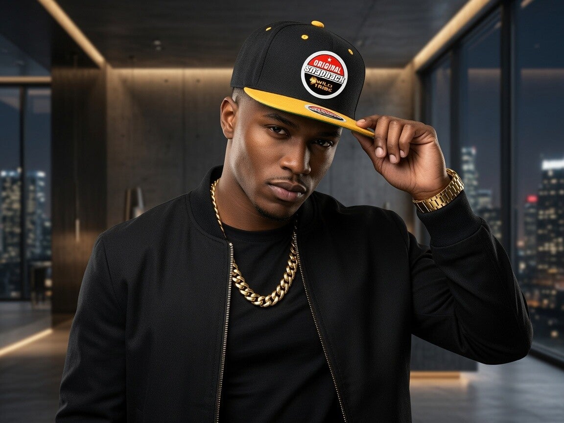 Black and Gold Ballcap