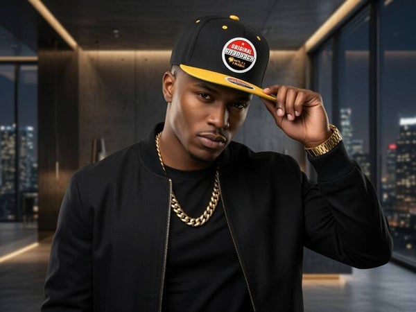 Black and Gold Ballcap