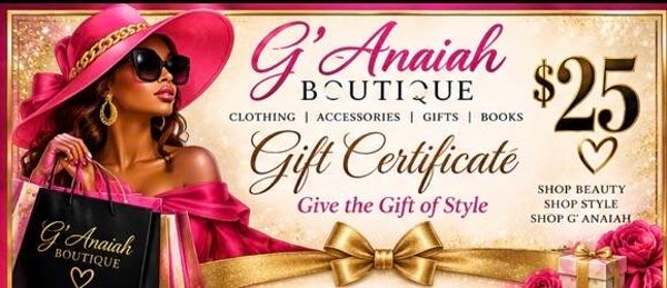 G' Anaiah Boutique Gift Certificate