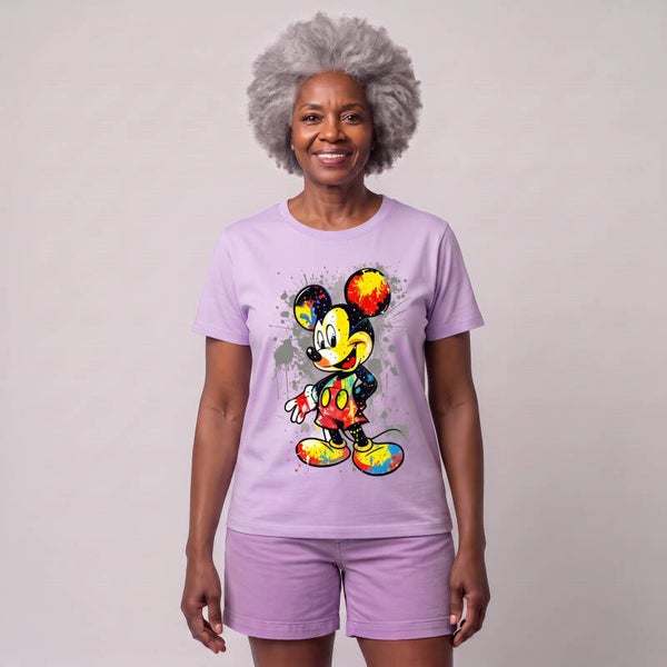 Mickey Mouse Bling Tshirt Purple