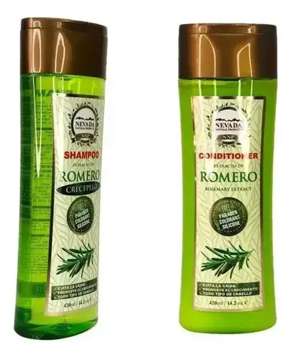 SHAMPOO Y ACONDICIONADOR DE ROMERO CRECEPELO CAPILAR