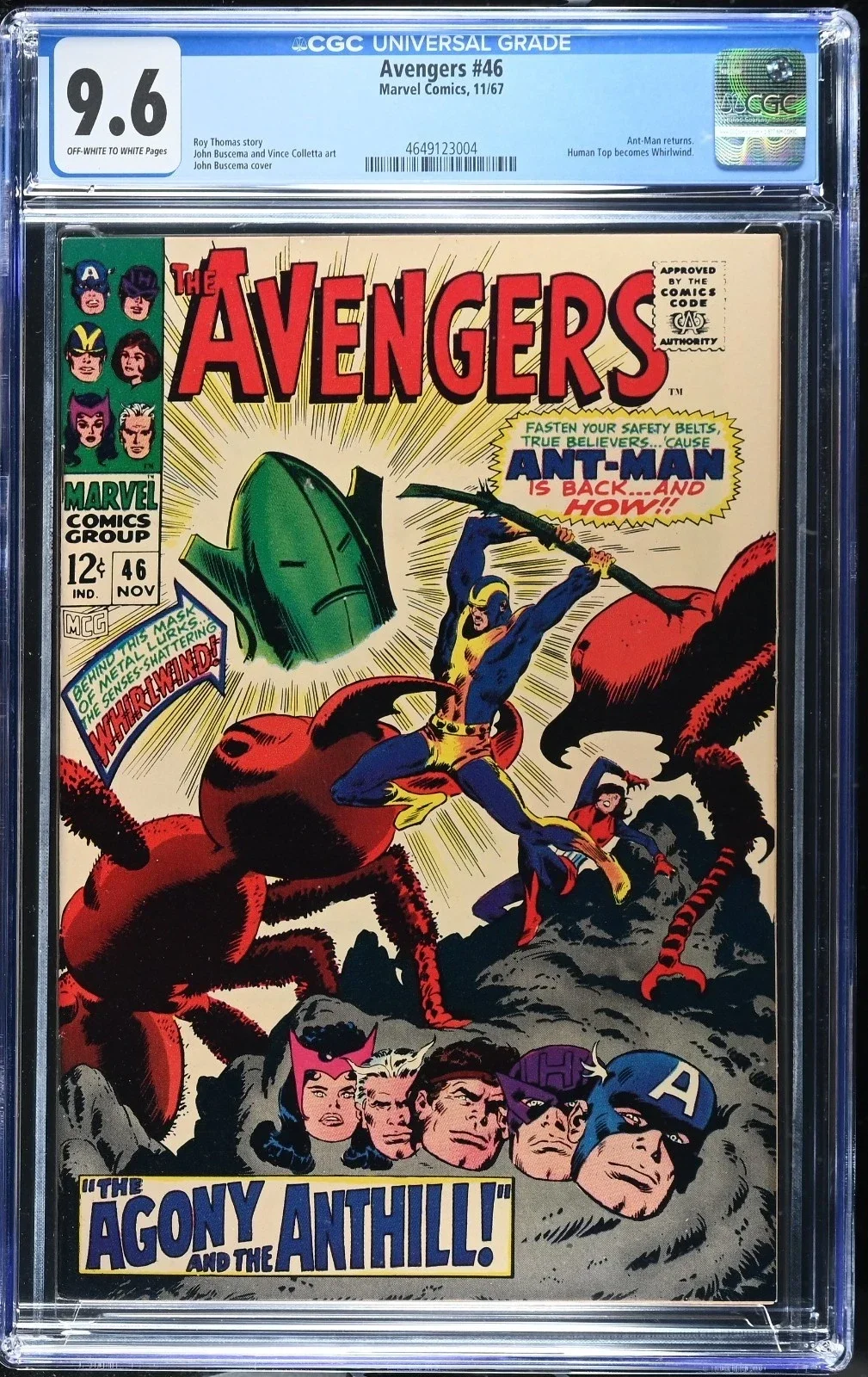 Avengers #46   CGC NM+ 9.6