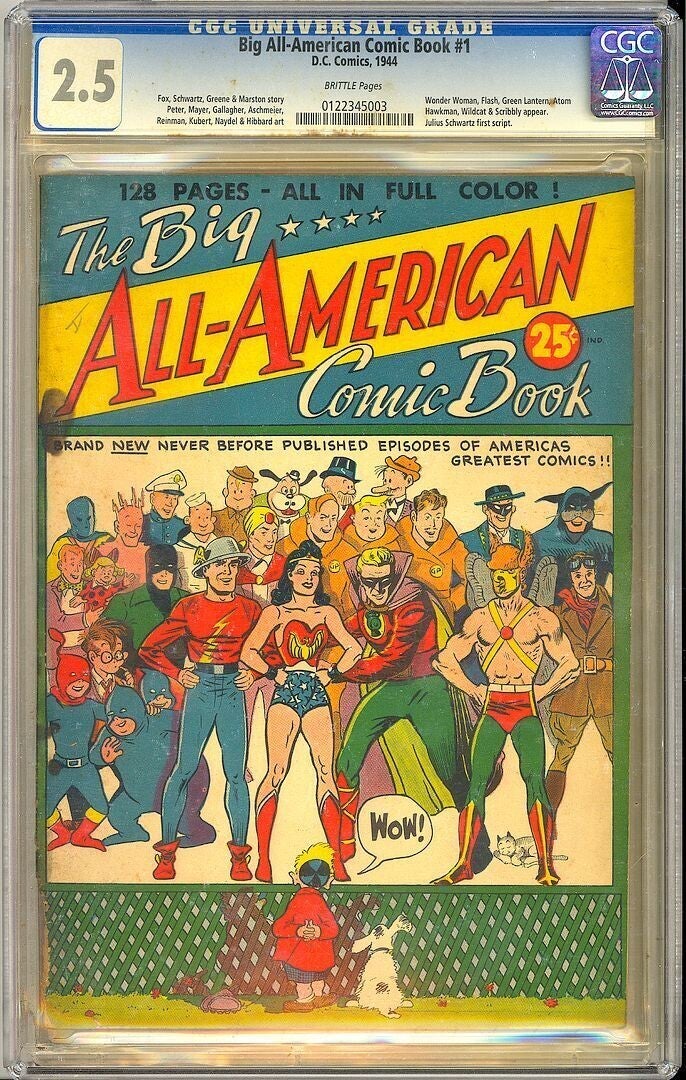 Big All-American Comic Book #1   CGC G+ 2.5