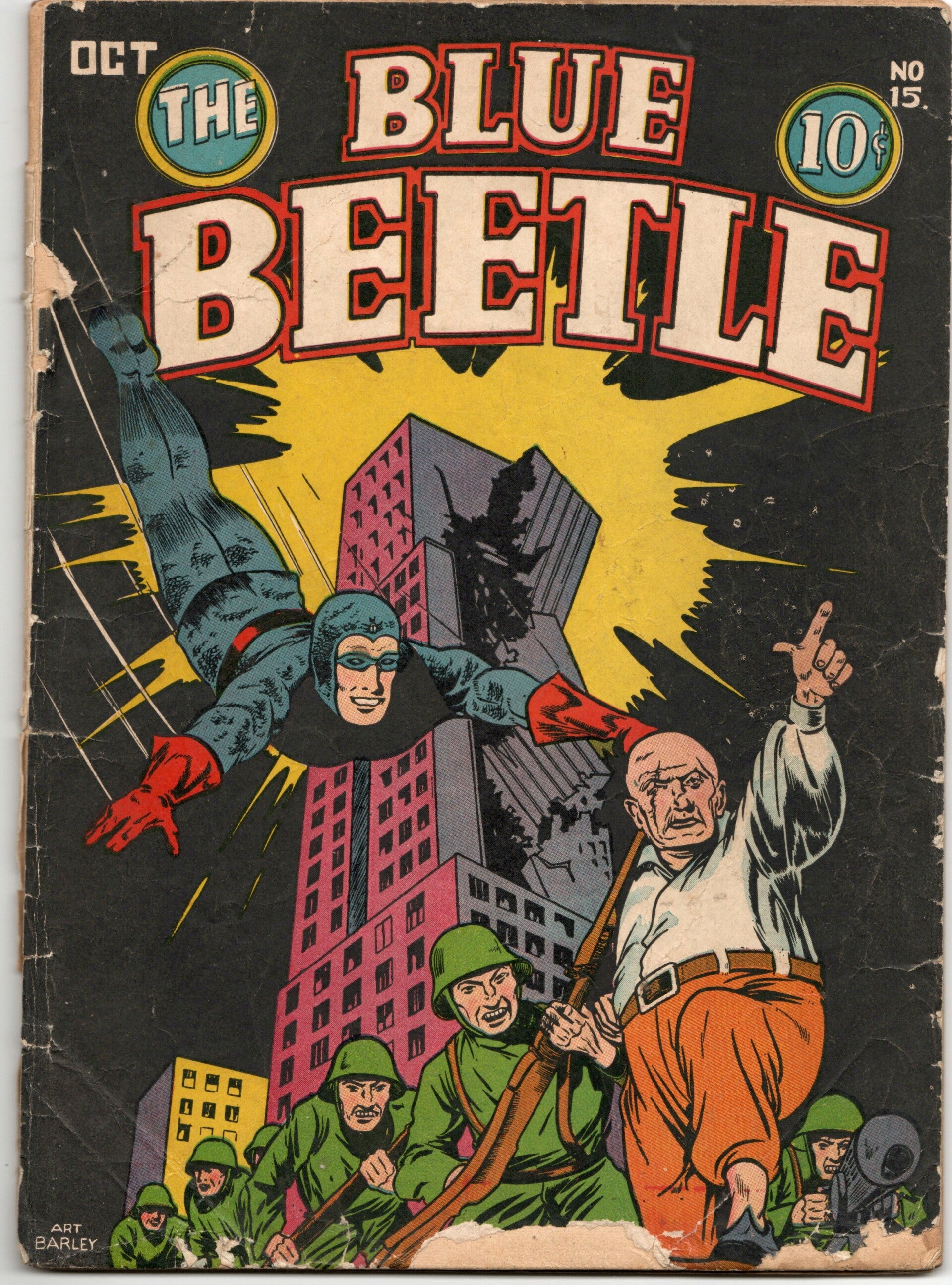 Blue Beetle #15   FR/G 1.5   6" cumulative spine split