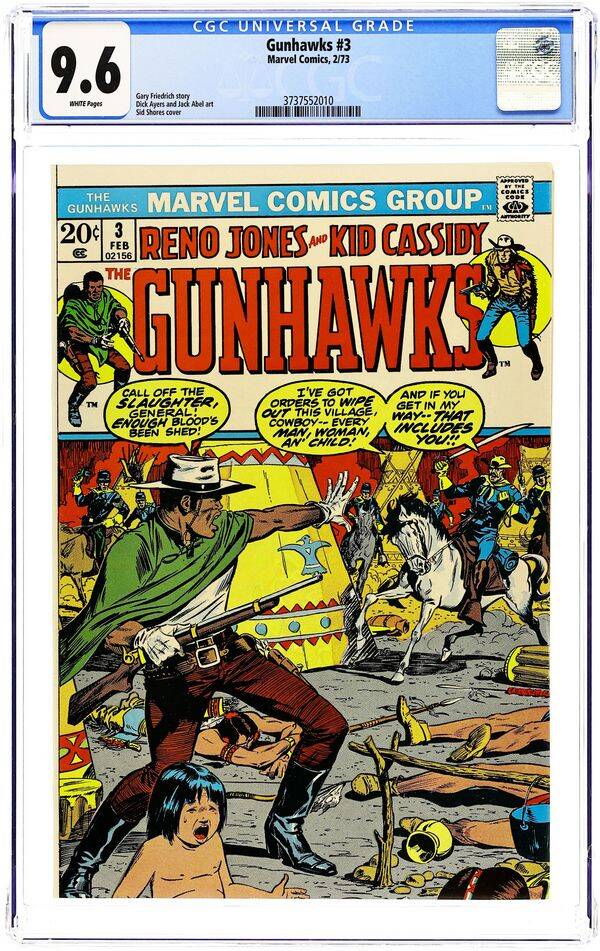 Gunhawks #3   CGC NM+ 9.6