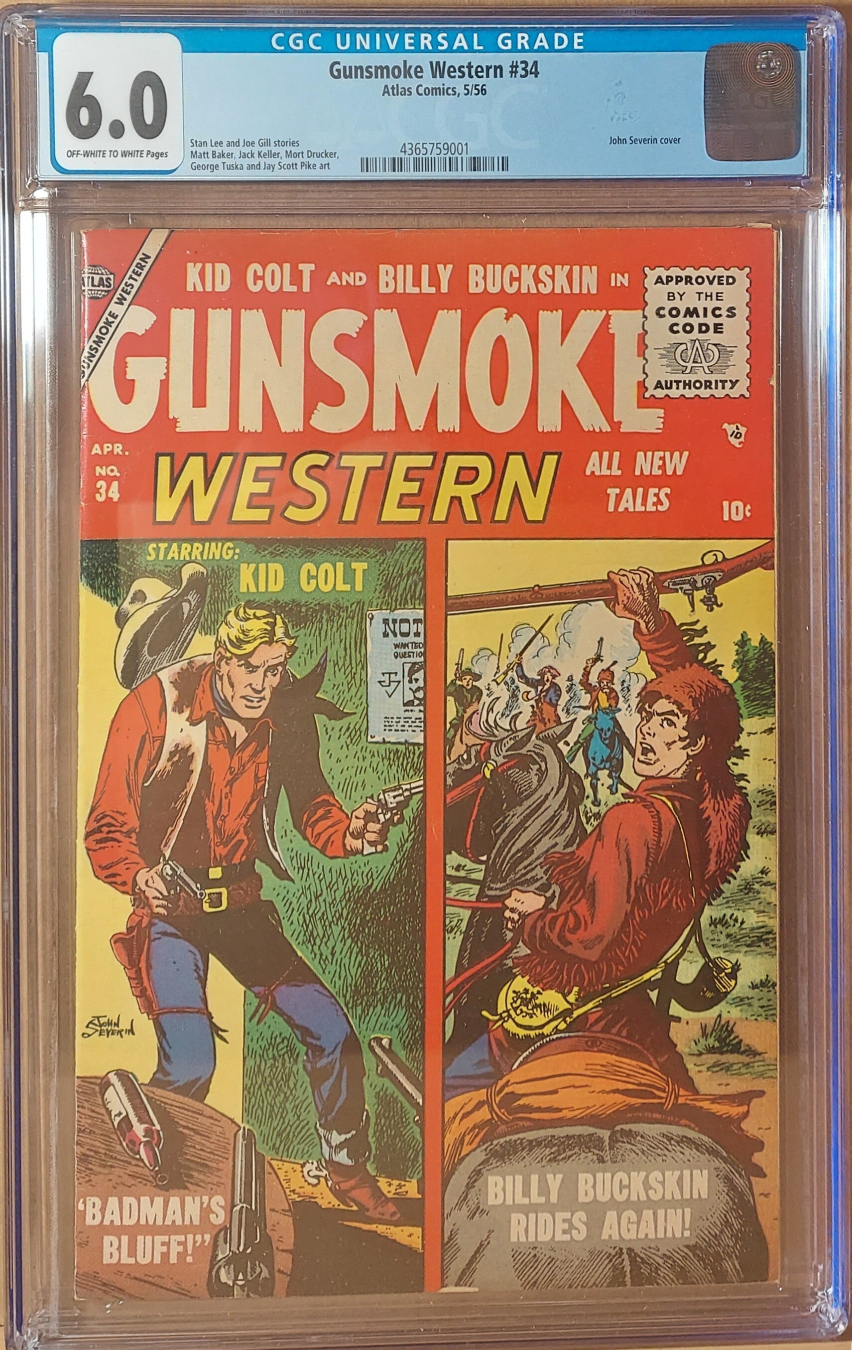 Gunsmoke Western #34   CGC FN 6.0   only graded copy