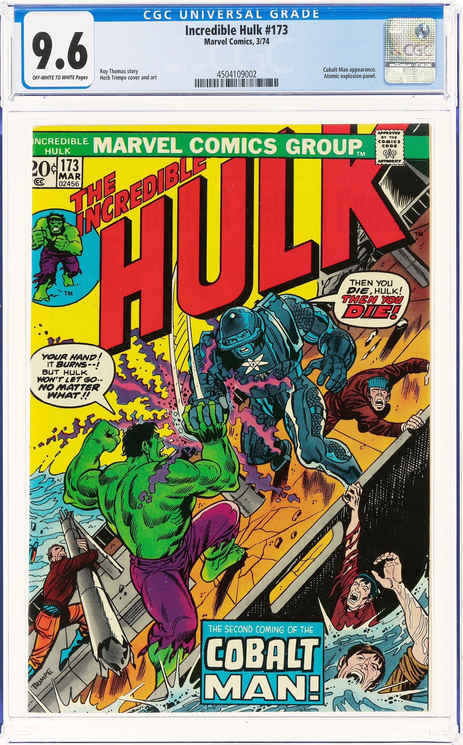 Incredible Hulk #173   CGC NM+ 9.6