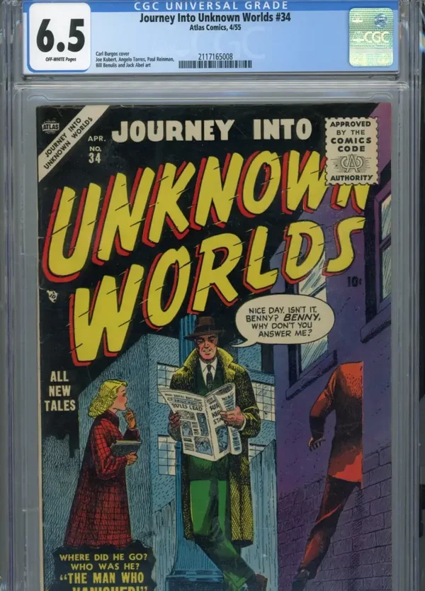 Journey Into Unknown Worlds #34   CGC 6.5