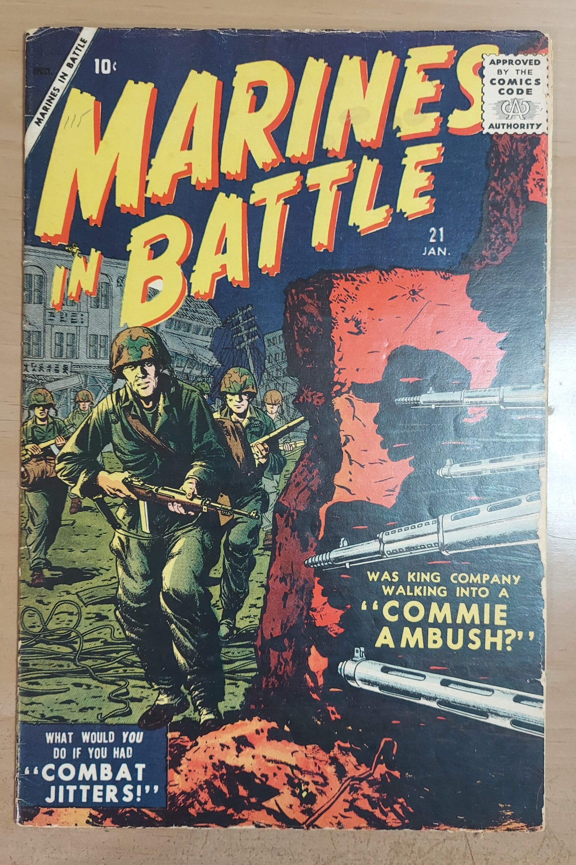Marines In Battle #21   VG- 3.5