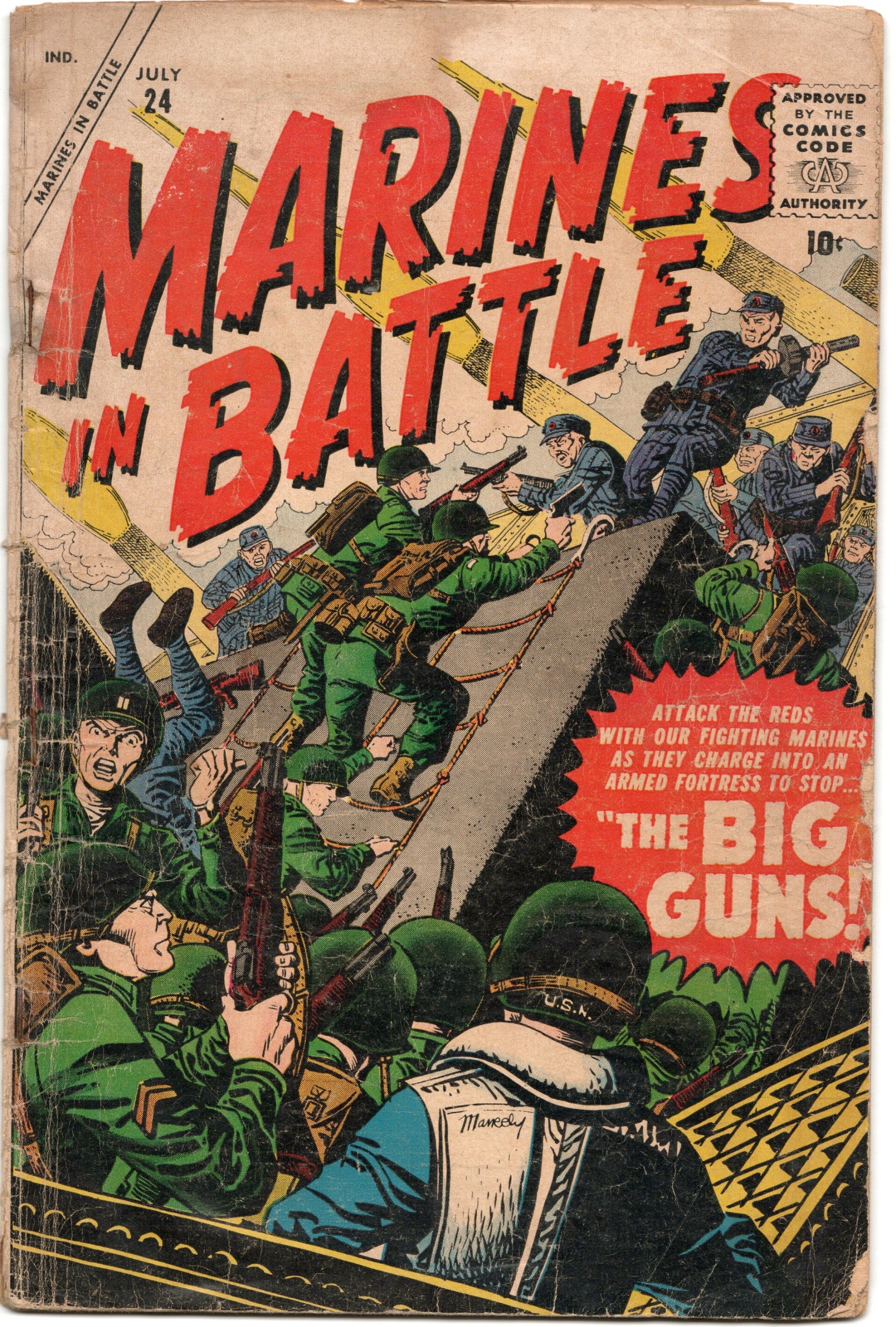 Marines In Battle #24   G- 1.8