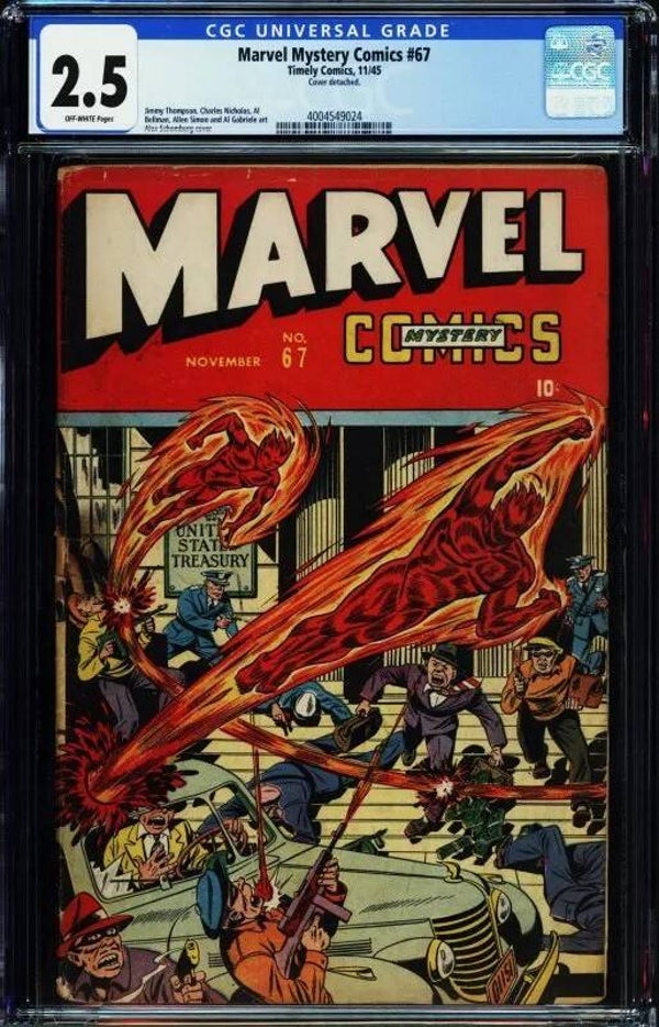 Marvel Mystery Comics #67      CGC G+ 2.5