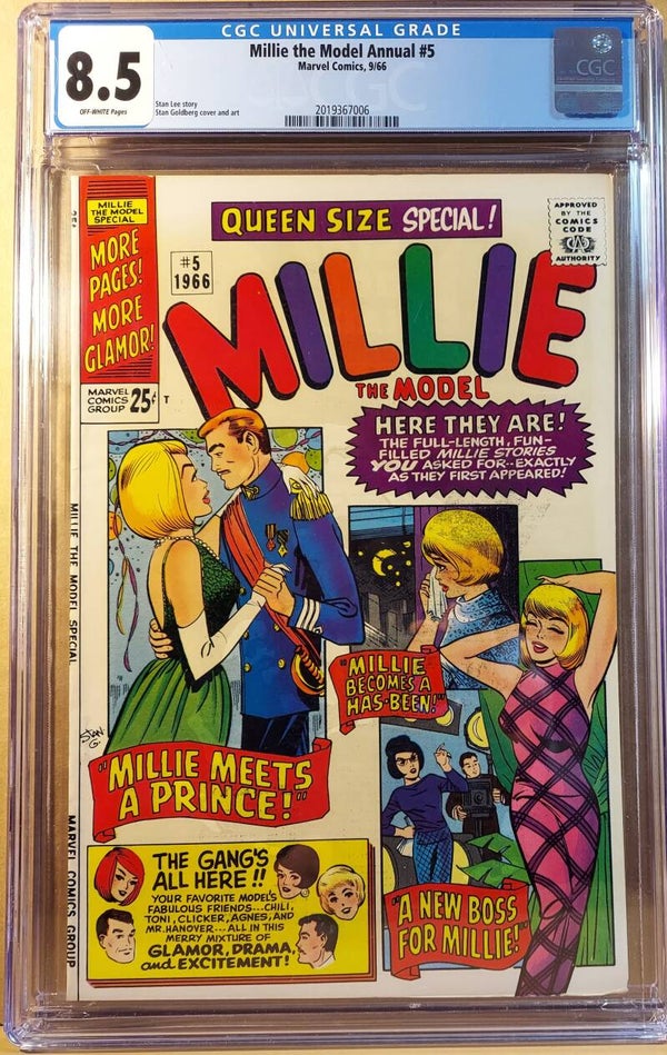 Millie The Model Annual #5   CGC VF+ 8.5