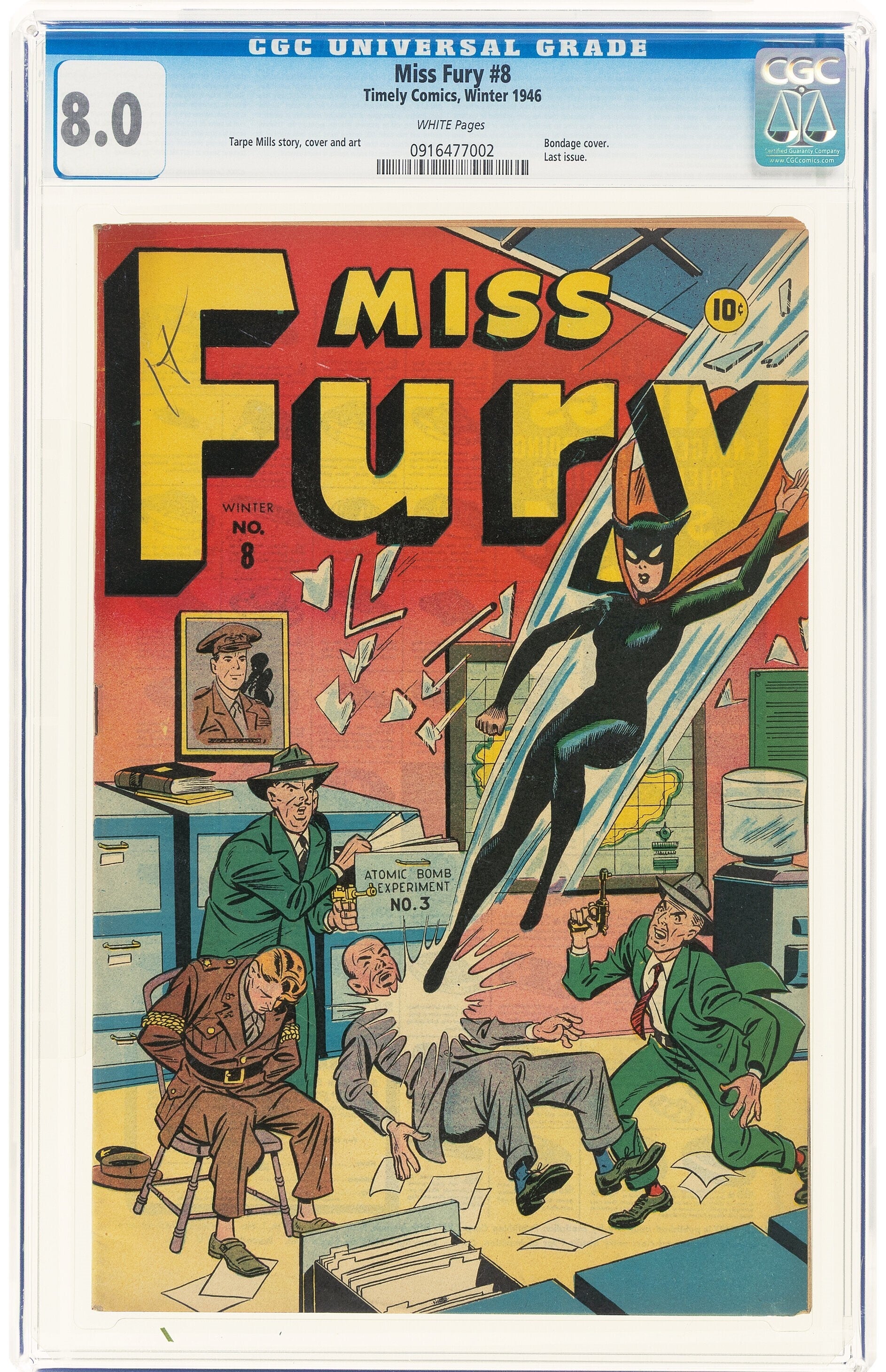 Miss Fury #8   CGC VF 8.0