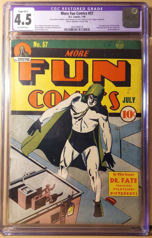 More Fun Comics #57   CGC VG+ 4.5   restored