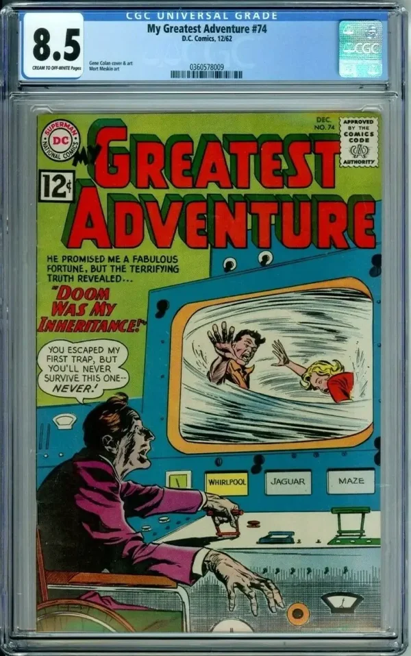 My Greatest Adventure #74   CGC VF+ 8.5