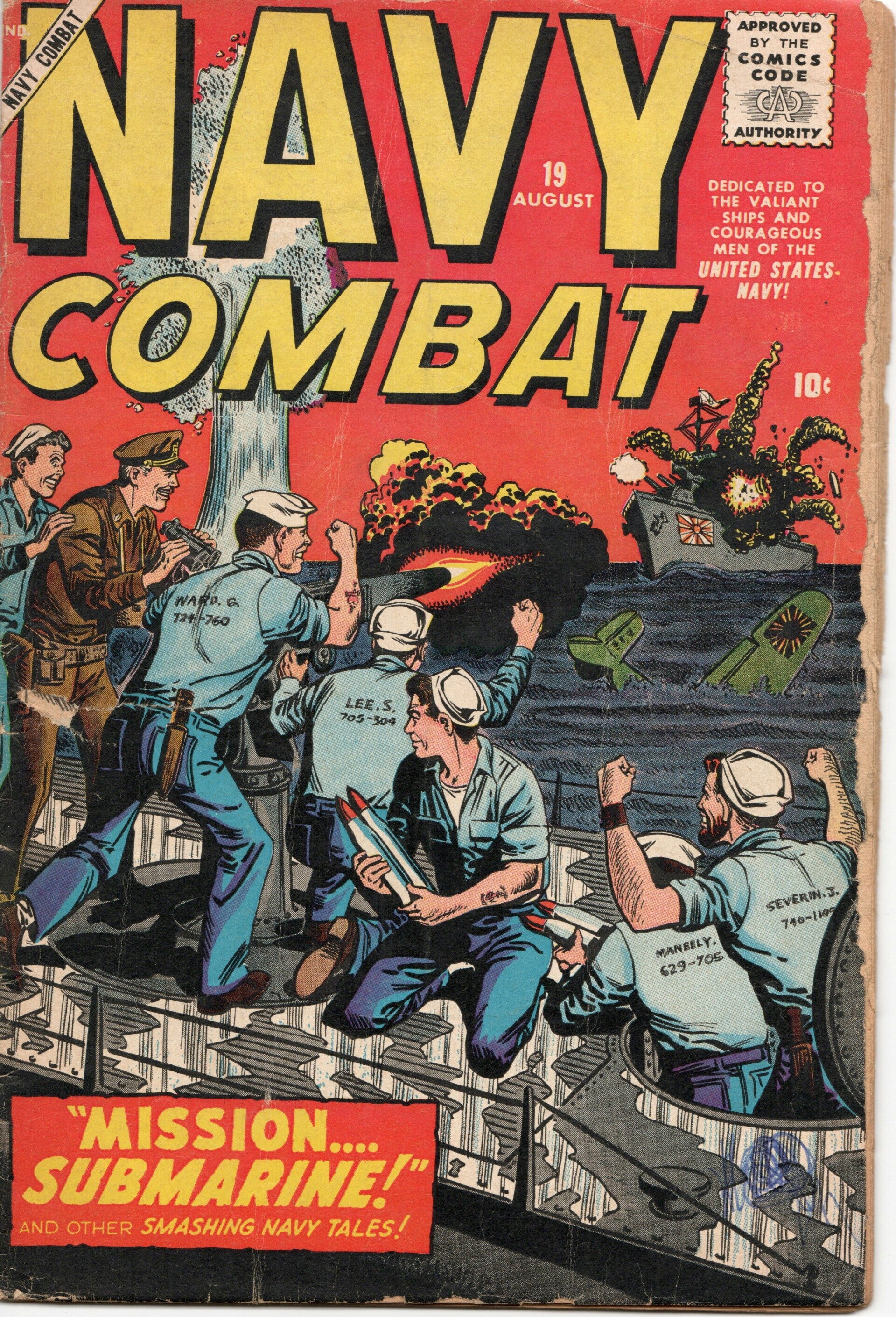 Navy Combat #19   G- 1.8