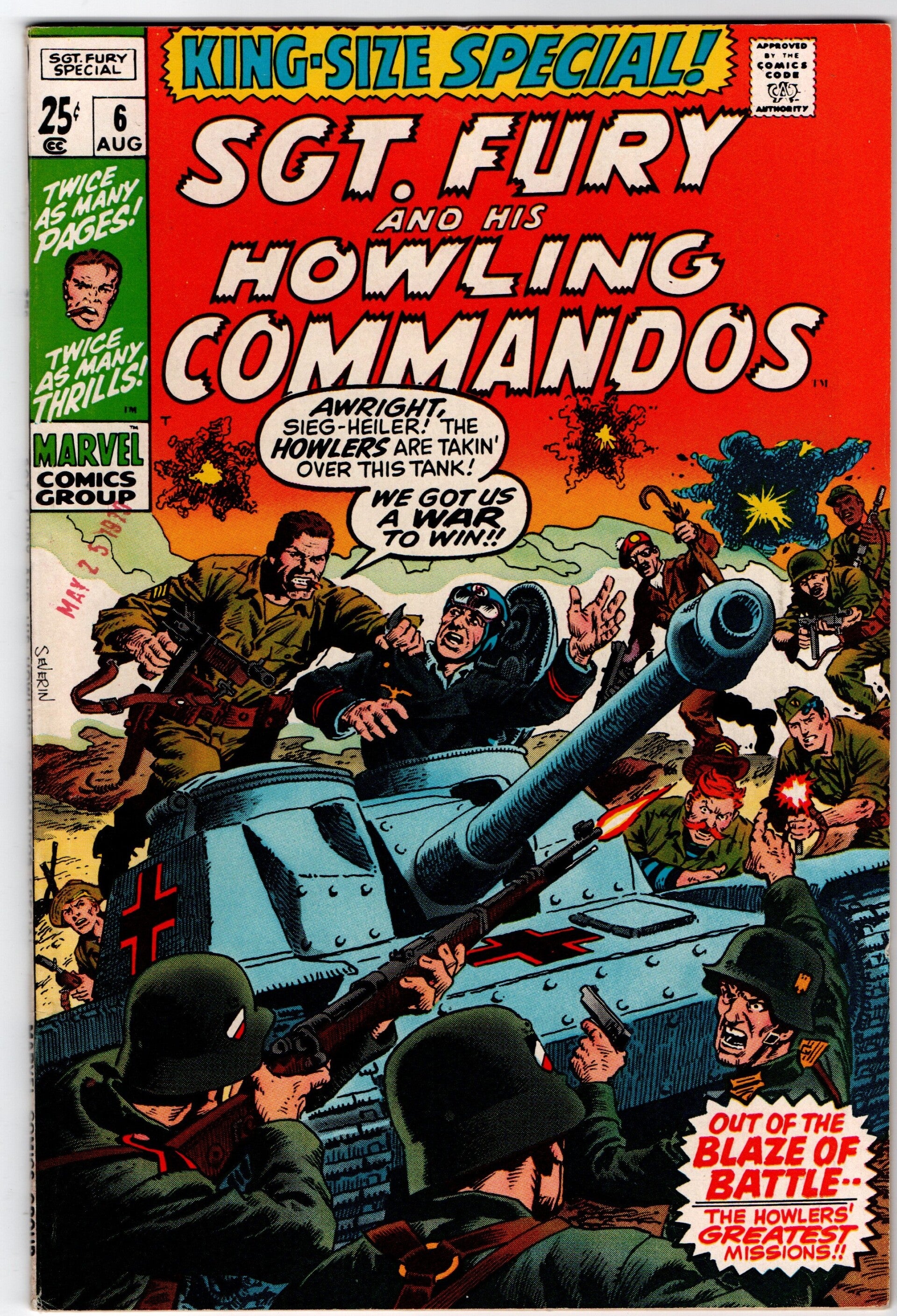 Sgt. Fury Annual #6   VF/NM 9.0