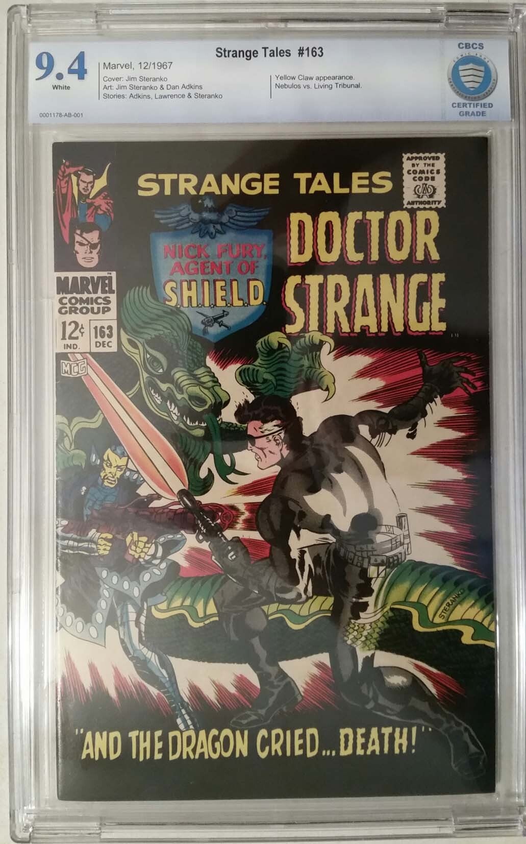 Strange Tales #163   CBCS NM 9.4
