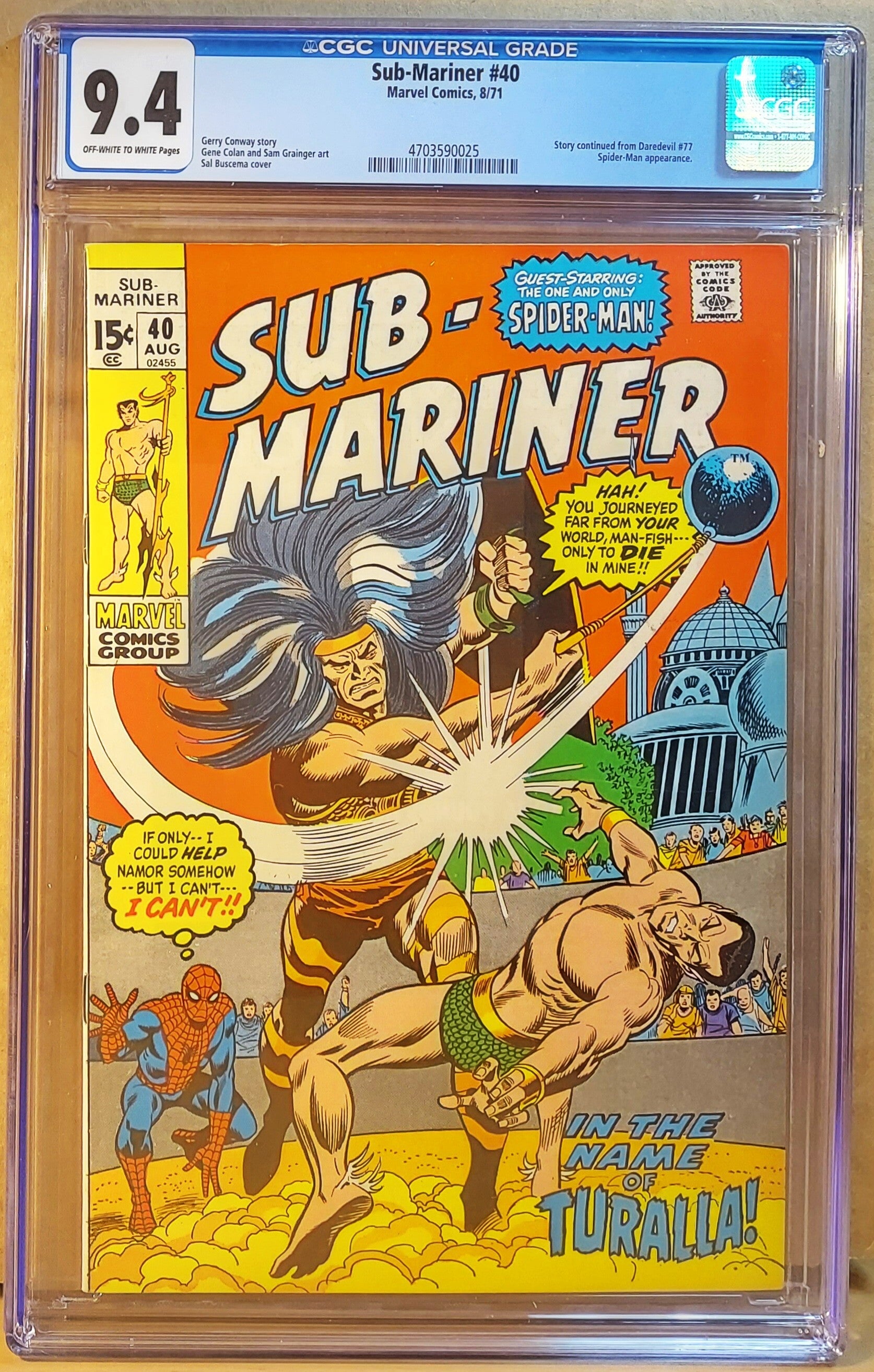 Sub-Mariner #40   CGC NM 9.4
