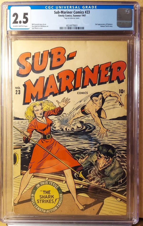 Sub-Mariner Comics #23   CGC G+ 2.5   2nd Namora