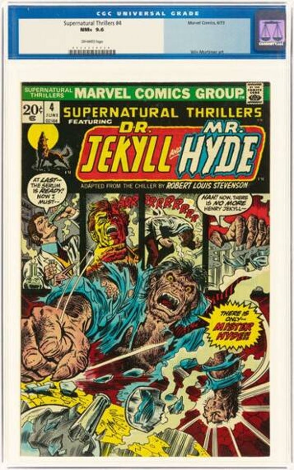 Supernatural Thrillers #4   CGC NM+ 9.6