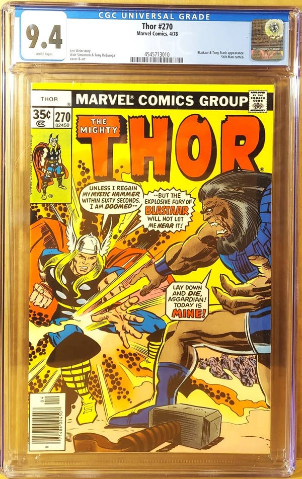 Thor #270   CGC NM+ 9.6