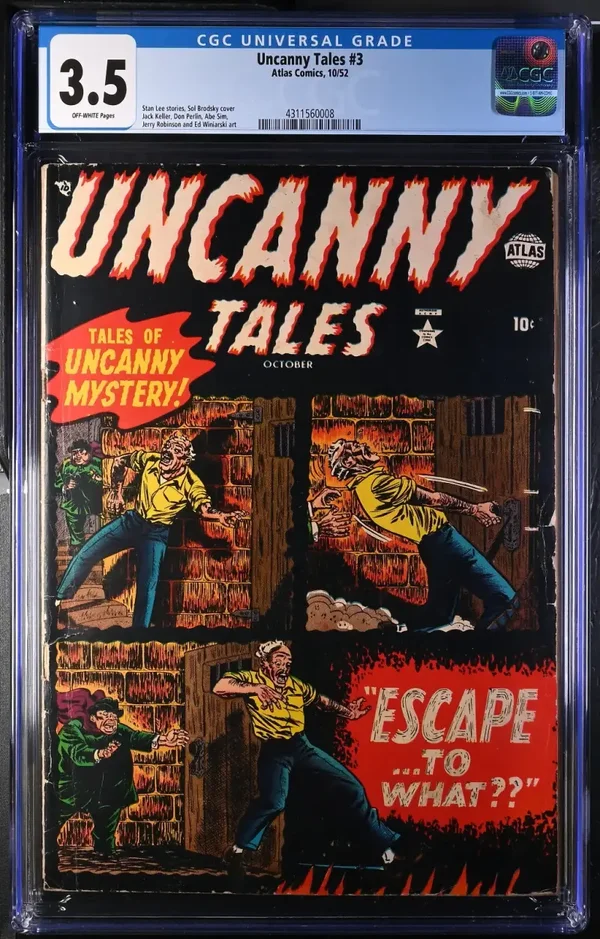 Uncanny Tales #3   CGC VG- 3.5