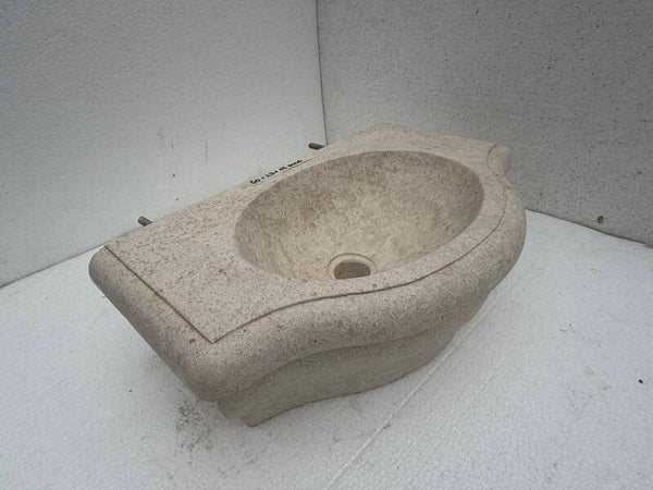 Spoelbak natuursteen beige