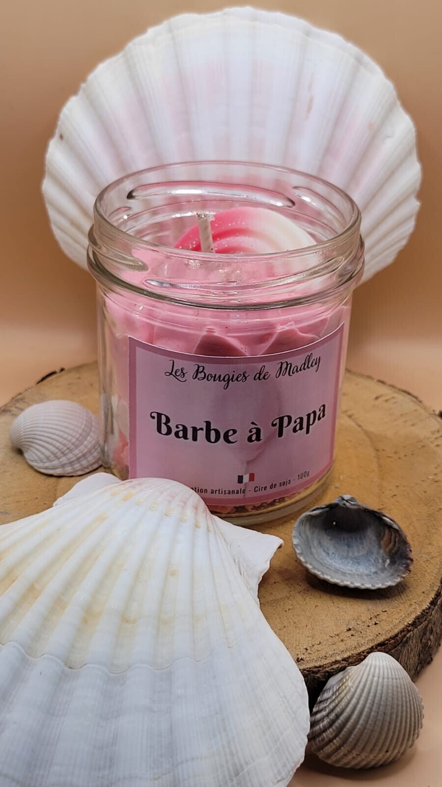 Bougie barbe à papa