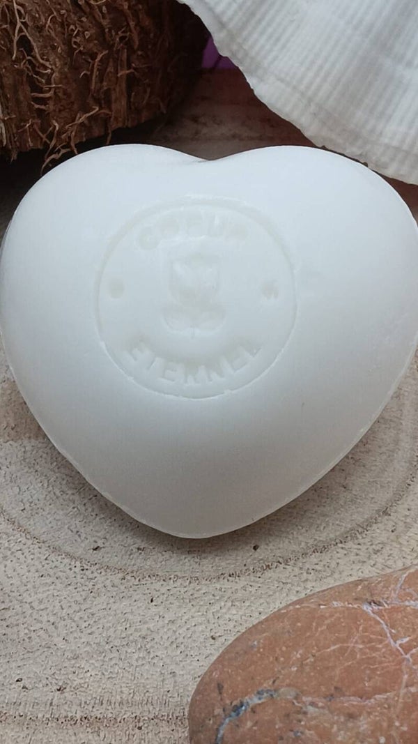 Savon coeur éternel blanc