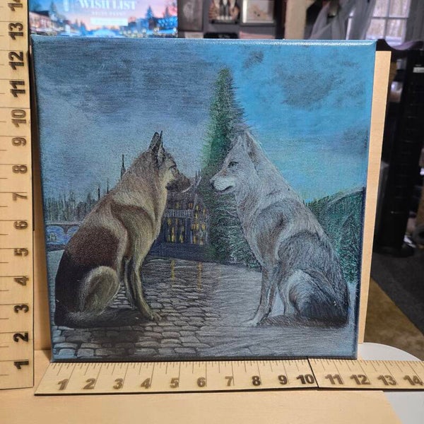 German Shepherd and Grey Wolf (#147)