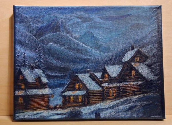 Snowy Mountain Scene (#206)