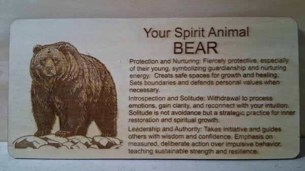 Spirit Animal-Bear (#241-4)