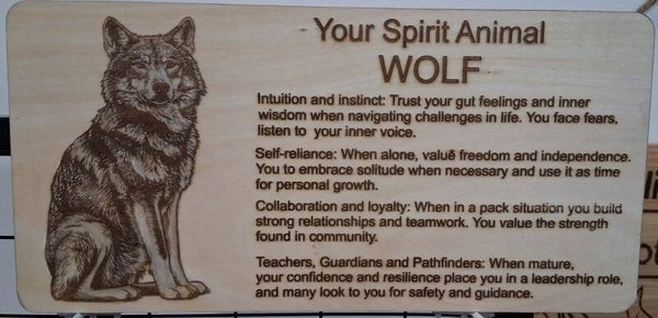 Spirit Animal-Wolf  (#241-8)
