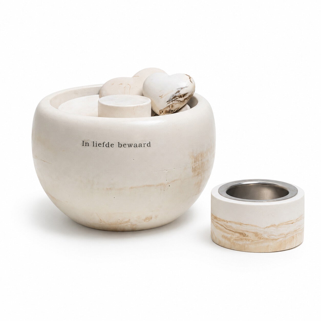 Keepsake mini-urn met gedenklichtje