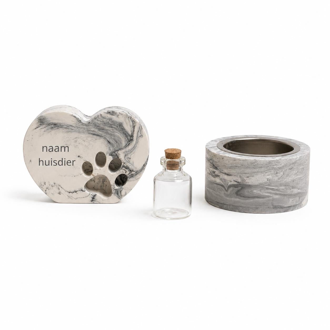Gedenkset huisdier Koesterhart grey keepsake