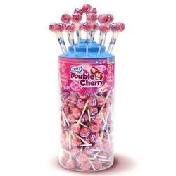 Sucette double cherry ( lot de 10)
