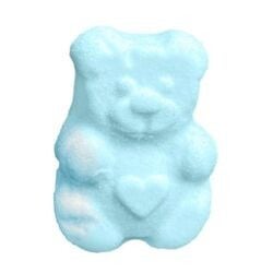 Ourson bleu en marshmallow (100g)