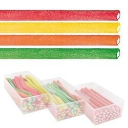 Jumbo arc en ciel acides sucrés 23cm de long ( lots de 10)