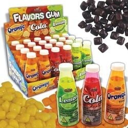 Mini bouteille flavors gum (à l'unité)