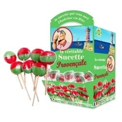 Sucette cerise chloro provençale (lot de 10)