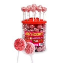 Sucettes Maxi (20g) Gum fraise (lot de 10)