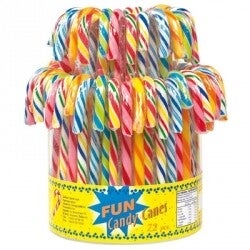 Candy canes tutti frutti (lot de 10)