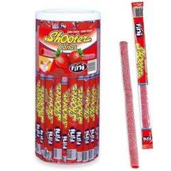 Fini shooter paille fraise (lot de 5)