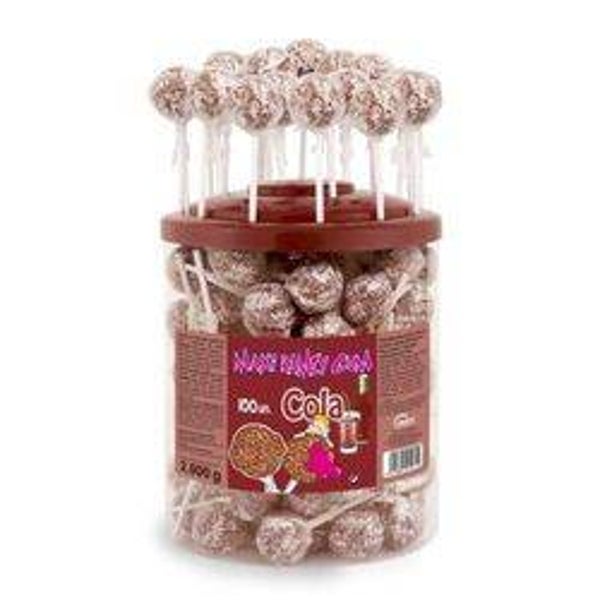 Sucettes maxi Ramzy gum coca 20g (lots de 10)