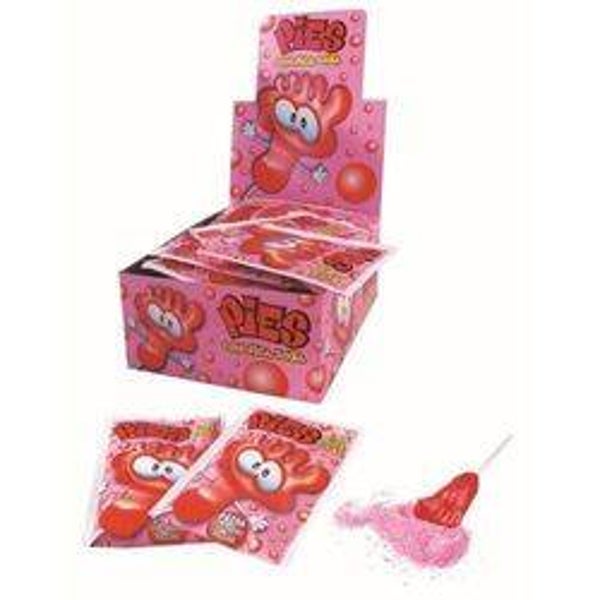 Sucette Pied cerise/fraise (lot de 5)