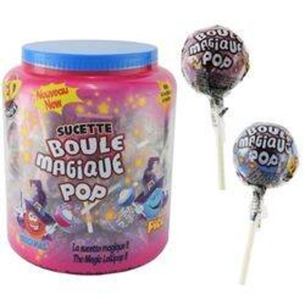 Sucette boule magique (lot de 5)