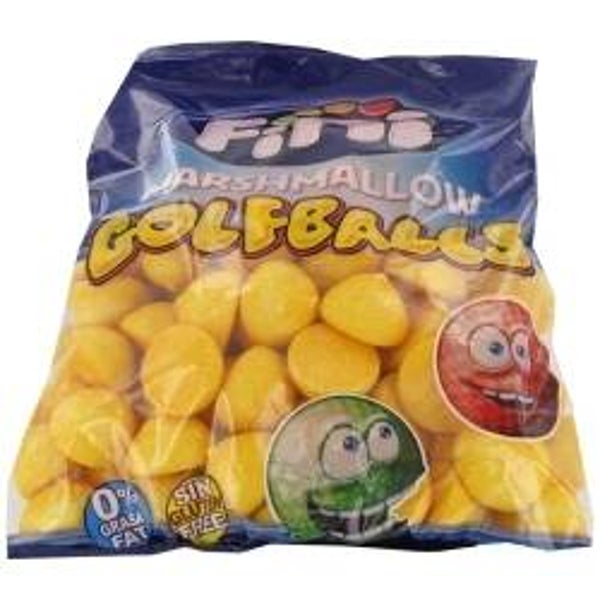 Balle de golf goût pêche (100g)